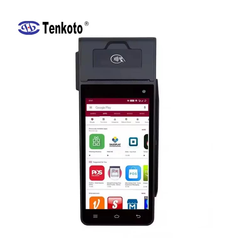 Z90 POS 4G IC NFC Smart Android Terminale POS PDA Punto di vendita Macchina con stampante Dispositivo POS con lettura di schede