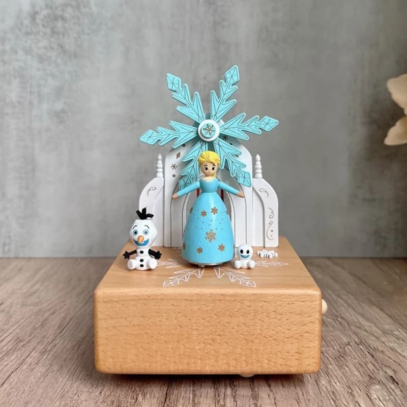 Carillon a Forma di Mulino Rotante in Legno, Decorazione da Tavolo, Regalo di Compleanno per Ragazze, Regalo di Natale, Giocattolo per Bambini, Souvenir di Matrimonio