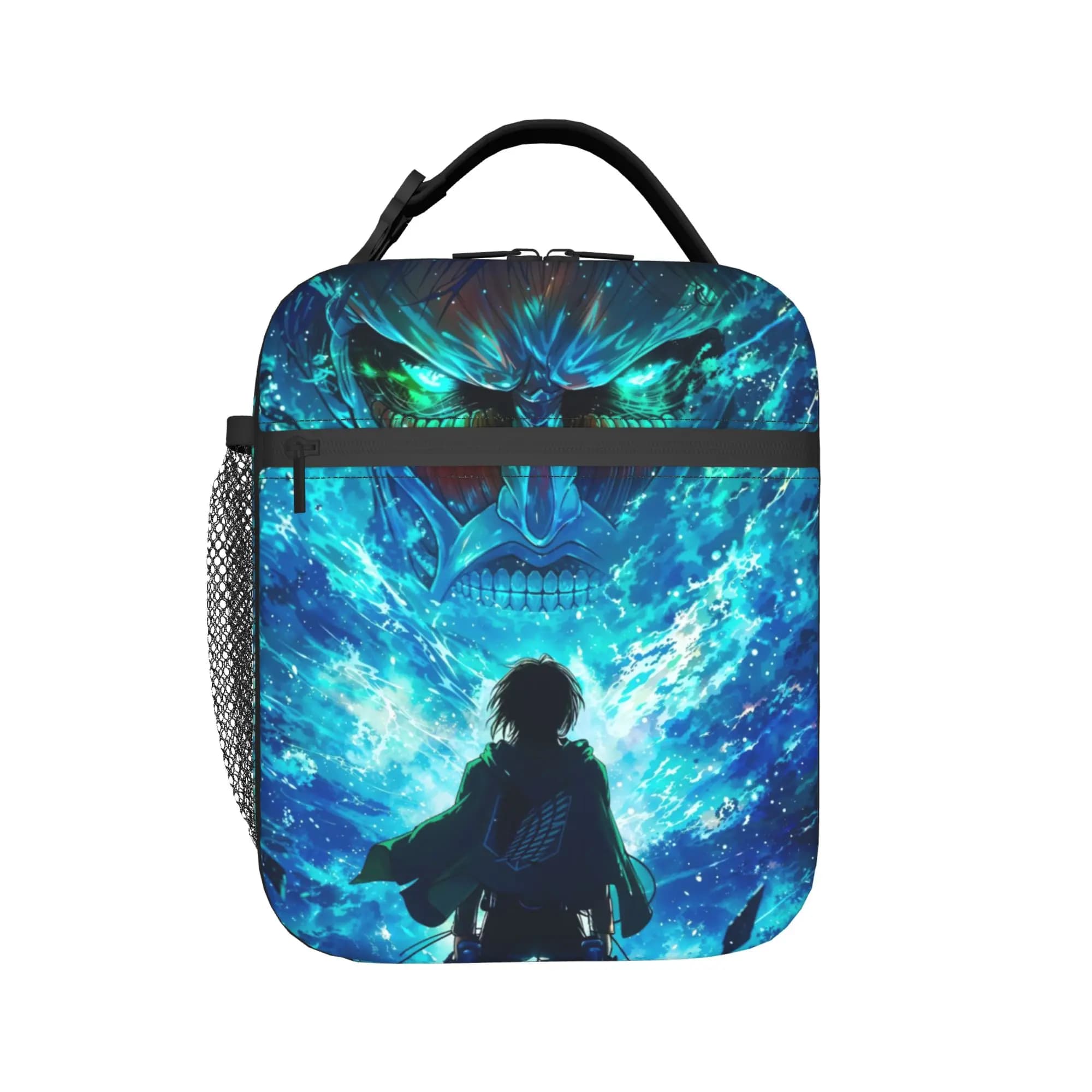 Attacks on Titans Insulated Lunch Bag Women Resuable Cool Cartoon Manga Fashionable Thermal Cooler Lunch Box Office Picnic