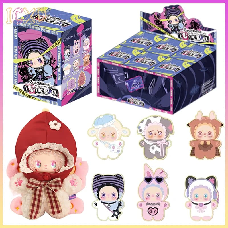 Bella Emma Punk Era Series Blind Box Vinile Carino Emma Mystery Box Borsa di peluche Fascino Giocattolo a sorpresa Pendent Doll Action Figure Regali