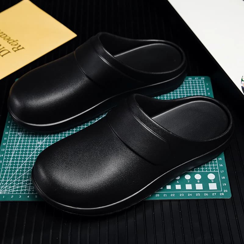 YUYIN Scarpe da Chef in EVA per Uomo e Donna, Antiscivolo, Impermeabili, Resistenti all'Olio, Ciabatte da Lavoro, Scarpe in Pelle, Mules, Scarpe da Pesca per Esterni