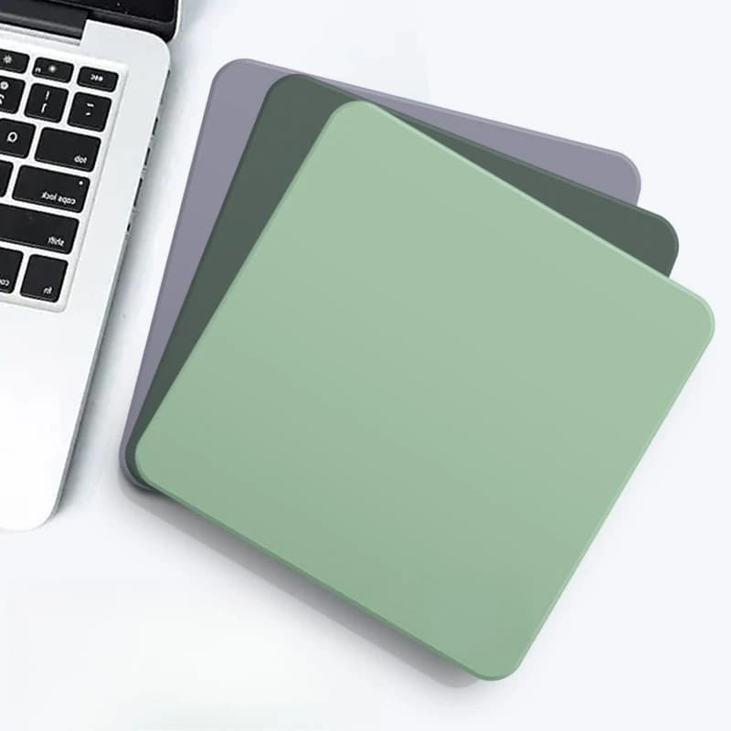 Tappetino per Mouse in Pelle Sintetica Effetto Liquido, Inodore, Piccolo, con Supporto per Polso, per Ufficio, Lavoro e Giochi