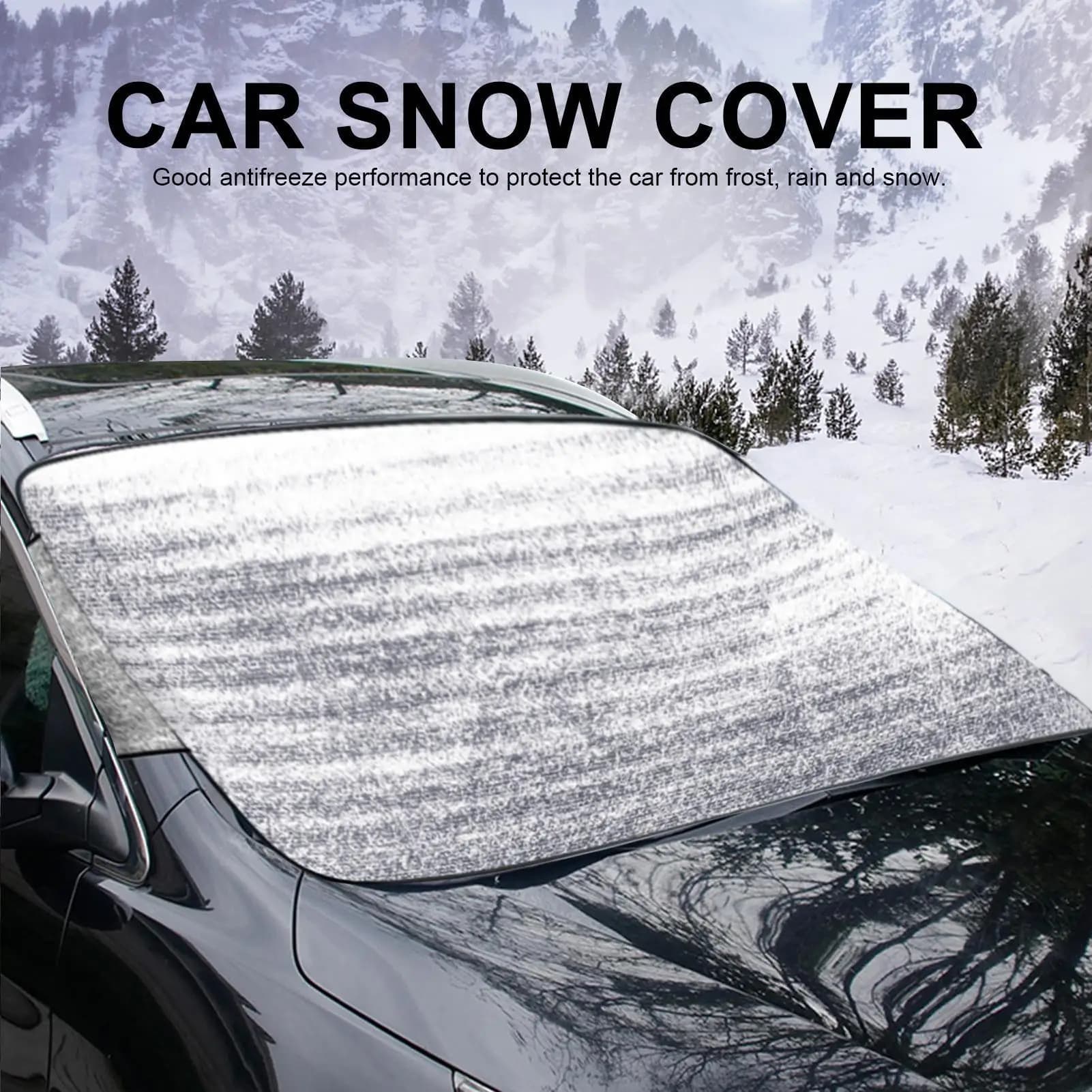 Protezione del ghiaccio per finestrino anteriore dell'auto Copertura del parabrezza del ghiaccio della neve Protezione solare per veicoli per tutte le stagioni Protezione antigelo esterna per camper