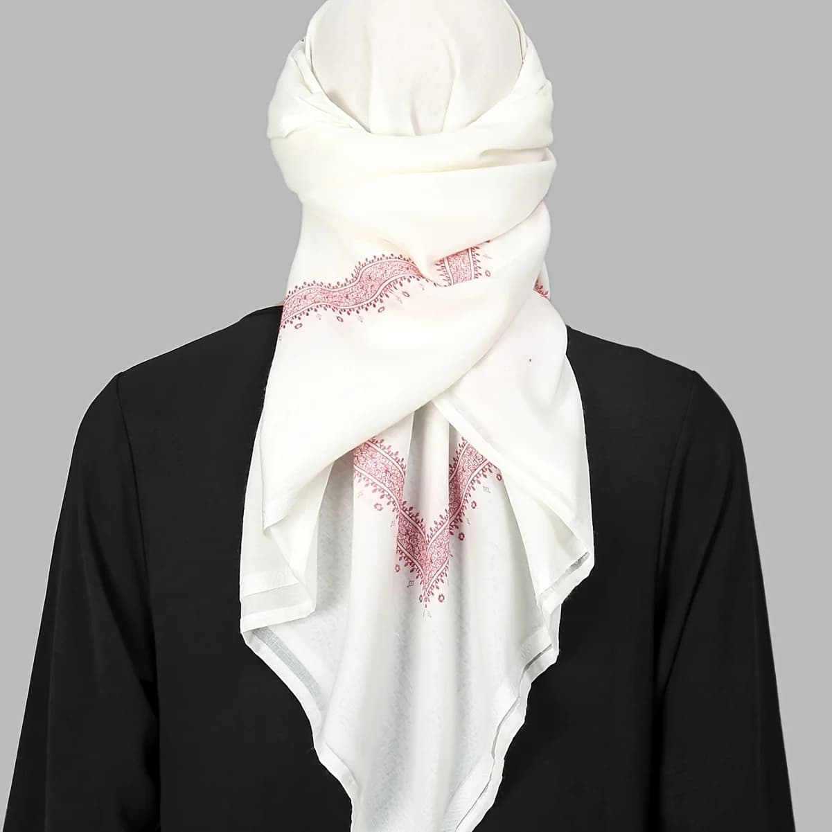 2025 Trendy Ethnic Prayer Scarf - Men's Fashion Polyester Stole for Ramadan and Religious Ceremonies