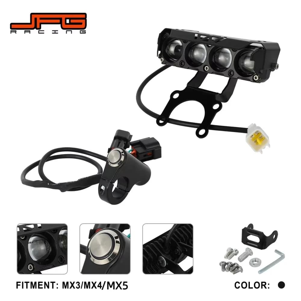 Per Talaria Sting MX3 MX4 MX5 Faro Testa Della Luce Impermeabile Lampada di Guida Elettrica Dirt Bike E-bike Moto Accessori