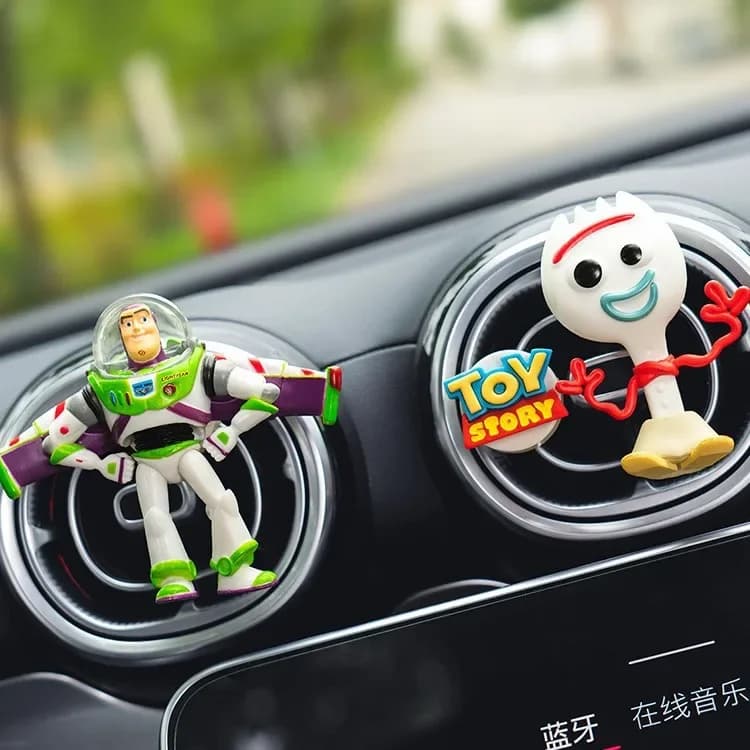 Car Air Exit Car Deodorant Perfume Decoration Accessory Cartoon Buzz Lightyear Woody Perfume Interior Car Ornament Accessories