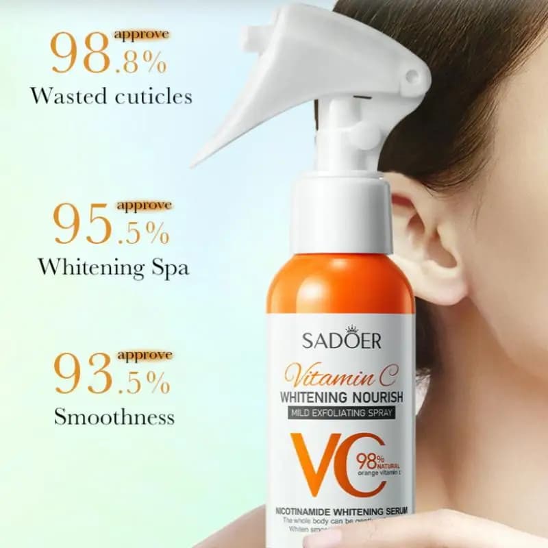 New SADOER Exfoliating Gel Delicate to Vitamin C for Face and Body, Detergent Scrub, Exfoliating Spray for Feet, Removal Black Points, Detergent Face