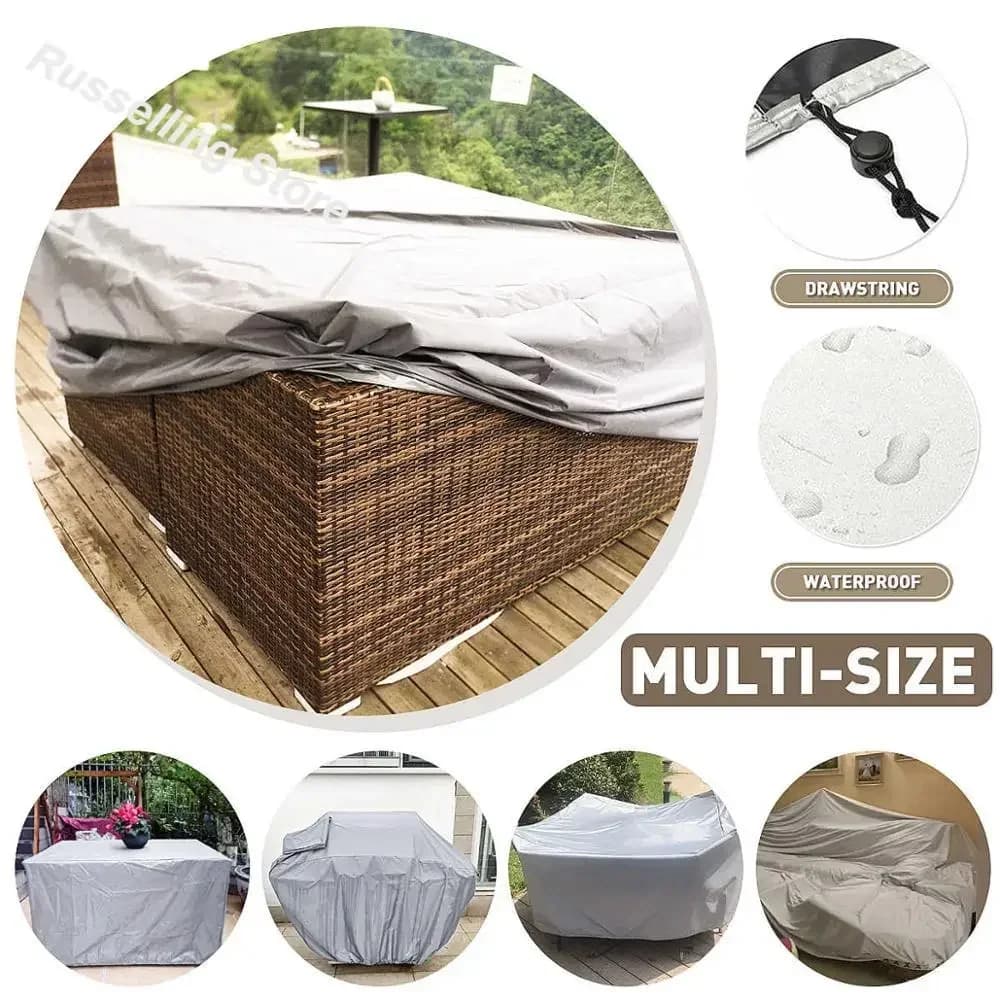 36 dimensioni copertura esterna copertura impermeabile per mobili divano sedia copertura da tavolo giardino patio spiaggia protezione pioggia neve coperture antipolvere
