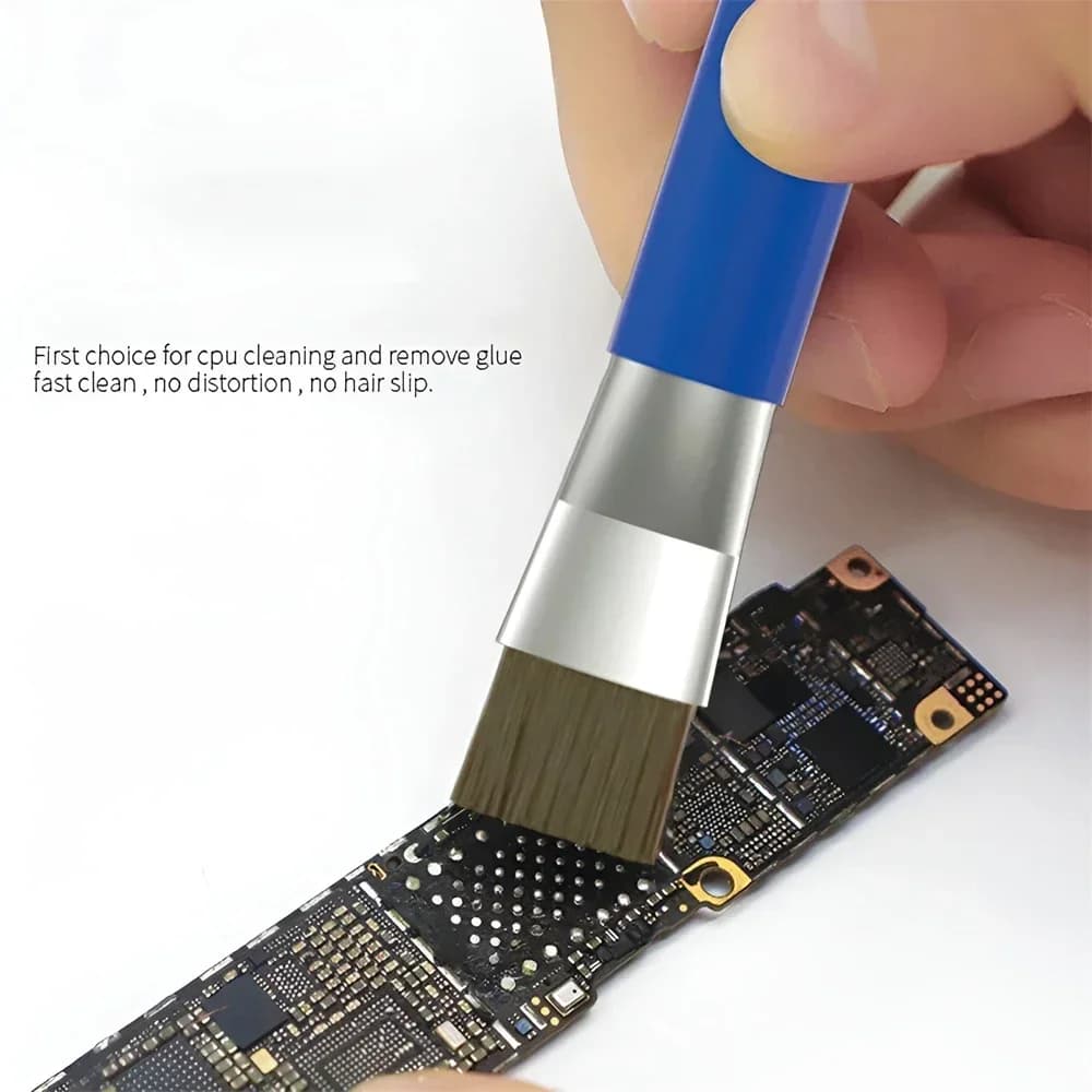 Riparazione del circuito stampato con spazzola a doppia testa antistatica ESD per la saldatura di PCB di chip IC Pulizia della scheda madre del telefono cellulare/computer