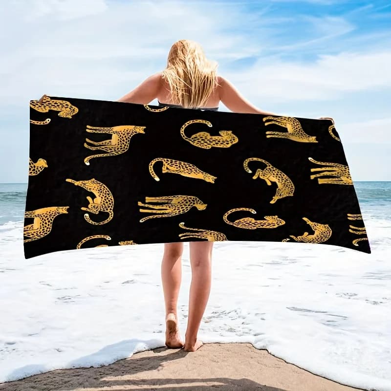 Asciugamano da Spiaggia con Motivo Pulcini, Morbido e ad Asciugatura Rapida, Grande Telo da Bagno con Stampa Animale per Bambini, Viaggi e Piscina