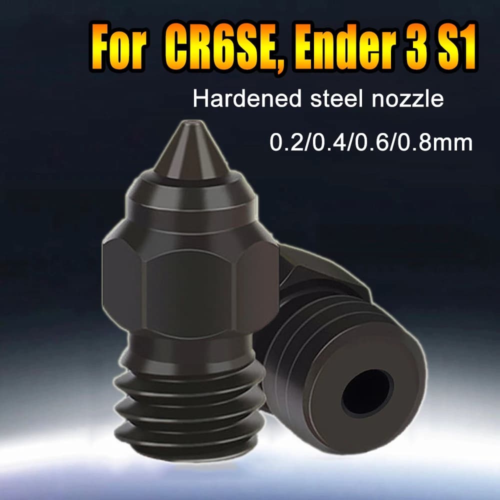 Per CR-6 SE Ender-3 S1/Pro Ugello Ugelli in acciaio temprato Accessori per stampante 3D per Creality Ender-5 CR10 Sprite Ugello estrusore