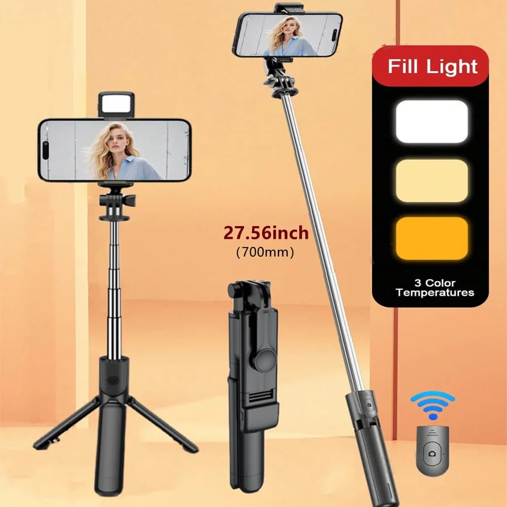 MEUYAG Portable MonoPiede with remote control for wireless tripods suitable for outdoor video IOS and Android