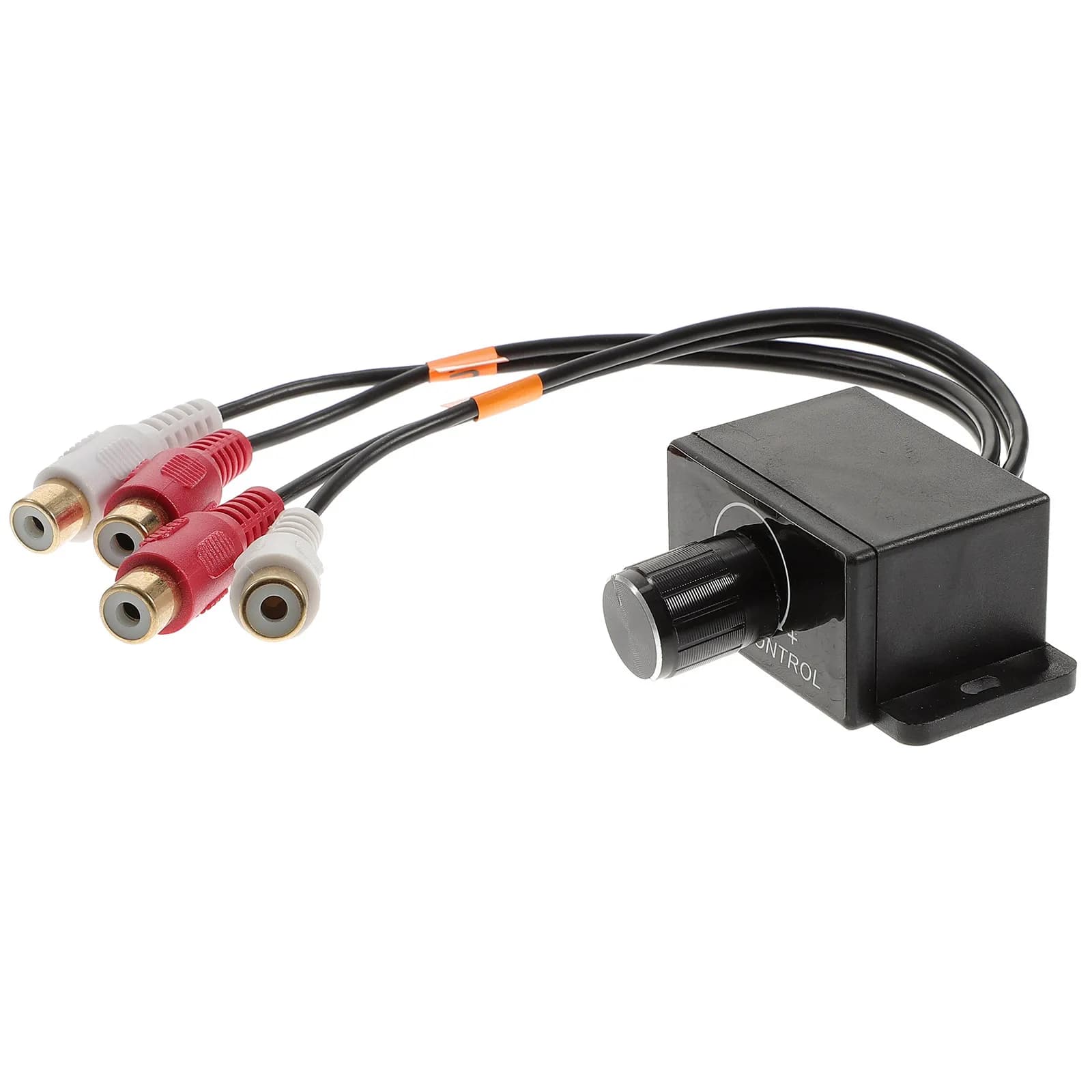 Controllo Remoto del Livello per Auto, Manopola in Metallo da 27Cm per Regolazione Volume, Ingresso/Uscita RCA, Controllo del Guadagno per Amplificatore