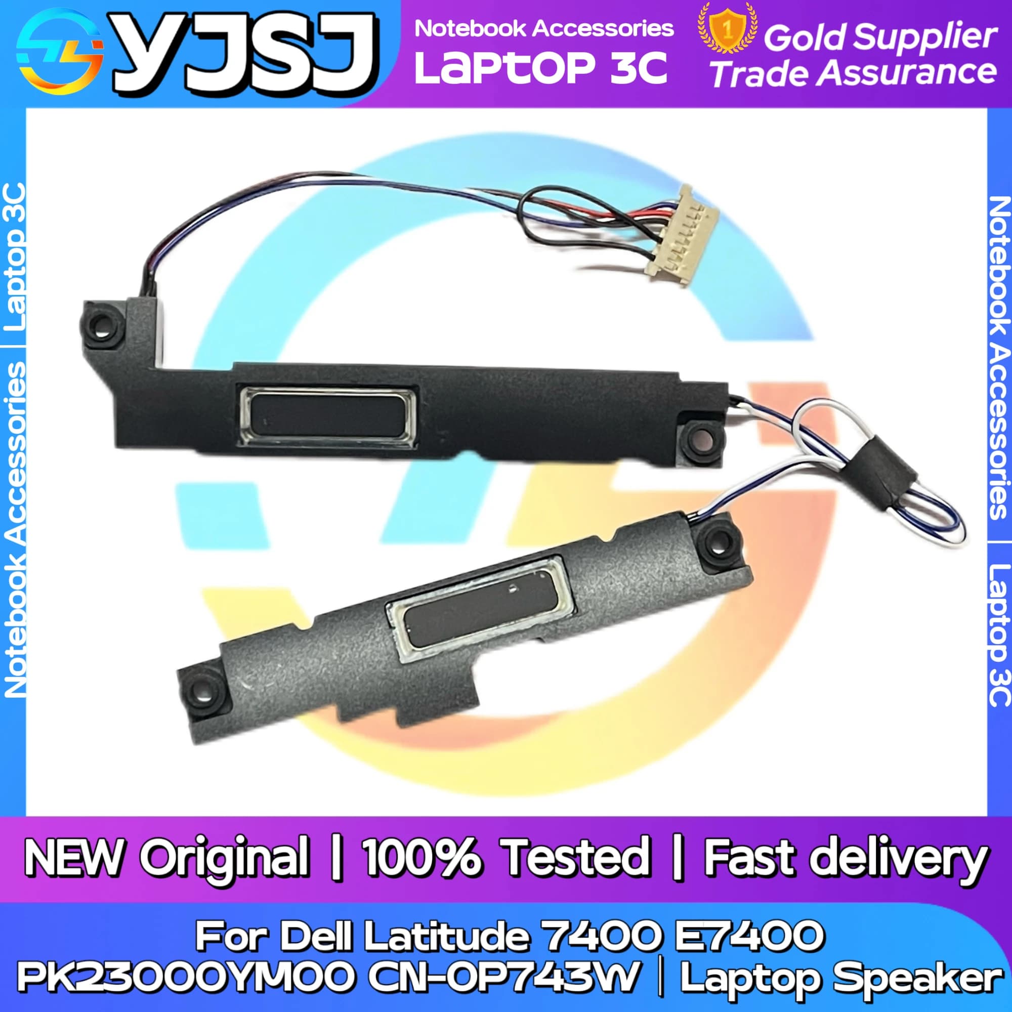 Nuovo Altoparlante Audio Originale per Laptop Dell Latitude 7400 E7400, Altoparlante Integrato PK23000YM00 CN-0P743W