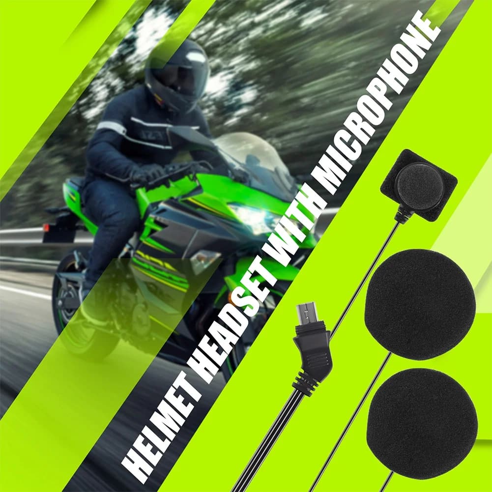 T48C Mezza helmet and full helmet Motorcycle Helmet Bluetooth Microphone Speaker Headphone Accessories