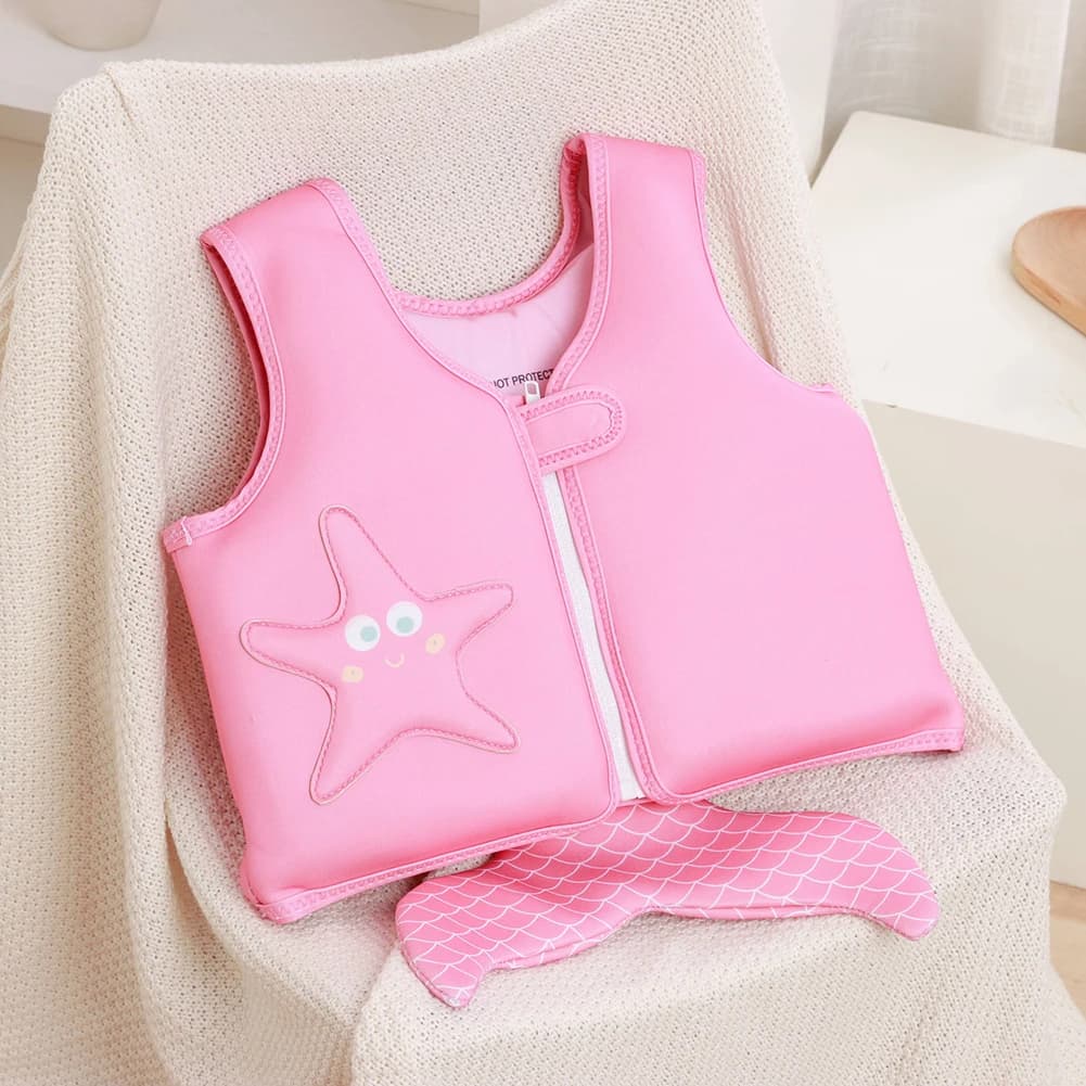 Giubbotto Galleggiante per Bambini, Simpatico Dispositivo di Salvataggio a Forma di Animale Cartone Animato, Accessori per il Nuoto per Bambini e Bambine