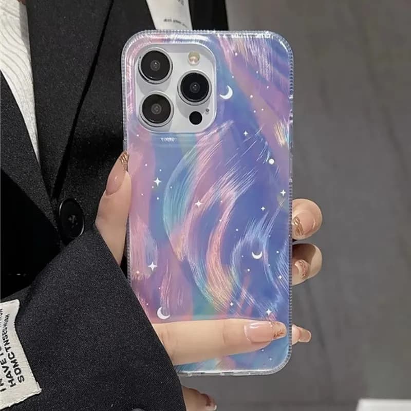 Custodia Fashion Glitter Starry Gradient per Samsung Galaxy S26 S25 S24 Ultra S23 S21 FE S22 Plus A55 A15 A35 A54 A34 A73 5G
