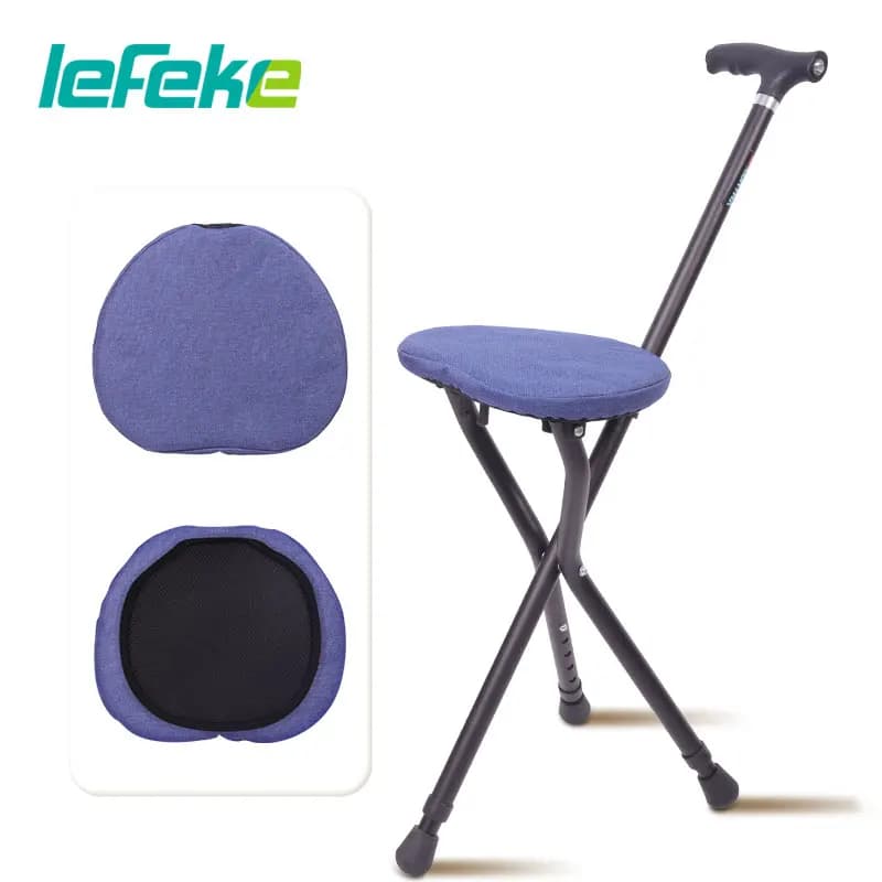 Lefeke Walking Stick Pad stampella sgabello cuscino canna sedia bastone da passeggio sedia spugna canna coprisedile antiscivolo impermeabile