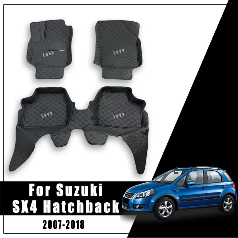 Carpets for Suzuki SX4 Hatchback 2018 2017 2016 2015 2014 2013 2012 2011 2010 2009 2008 2007 car mats interior Styling