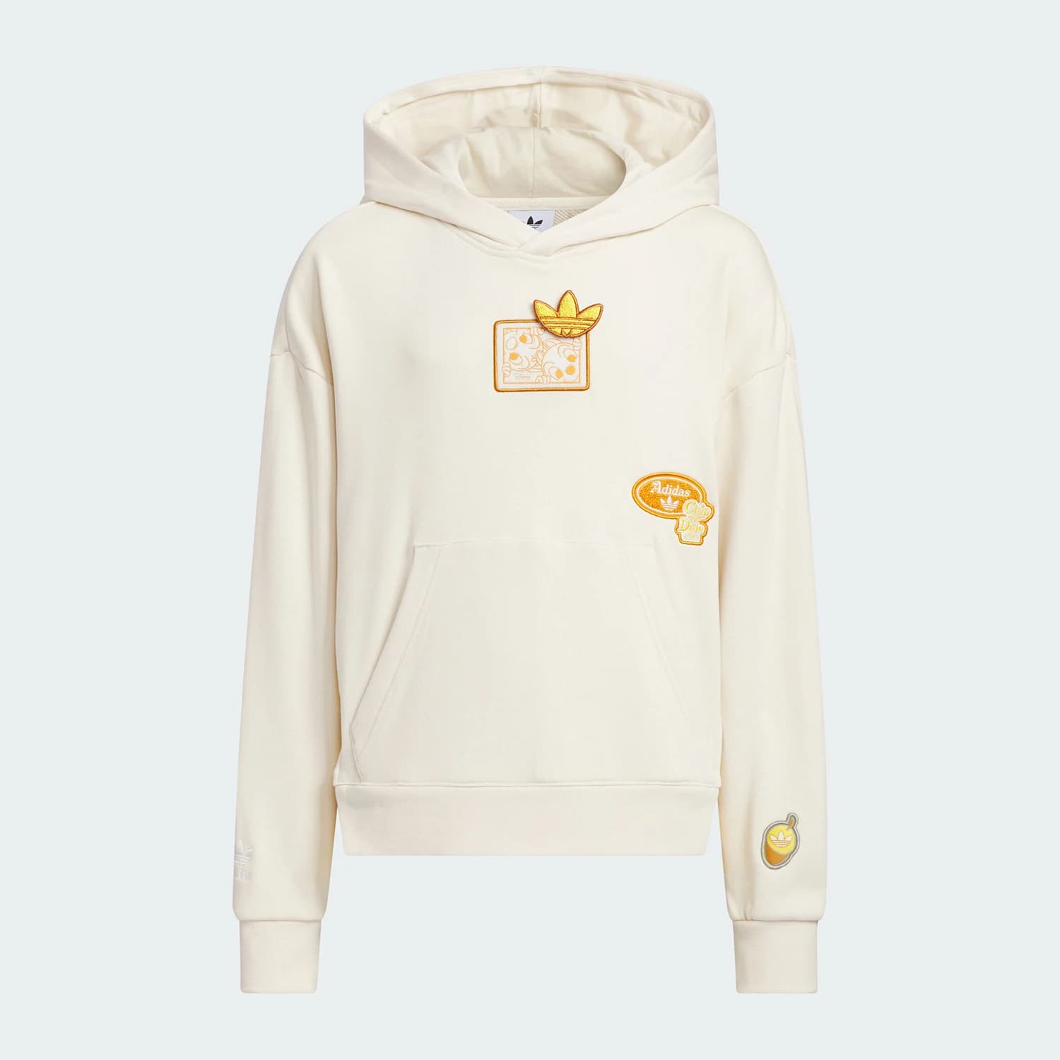 Felpa con cappuccio ampia stampata ufficiale per bambini Adidas Three Stripes JC6820