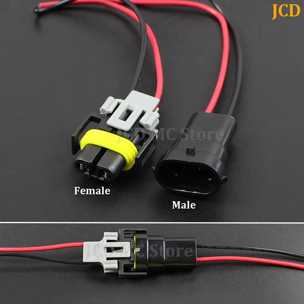 1PC 2Pin 12124819 H8 H11 Adapter Wiring Harness Car Auto Connector For HID LED Headlight Fog Light Lamp Bulb With 15CM Cable