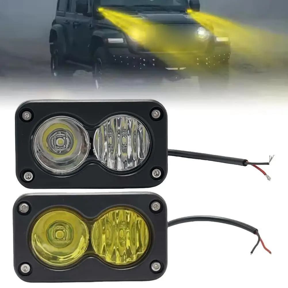 Faretto per auto Bianco Giallo LED Pod Luce da lavoro di guida per camioncino per moto Lampada per portapacchi fuoristrada