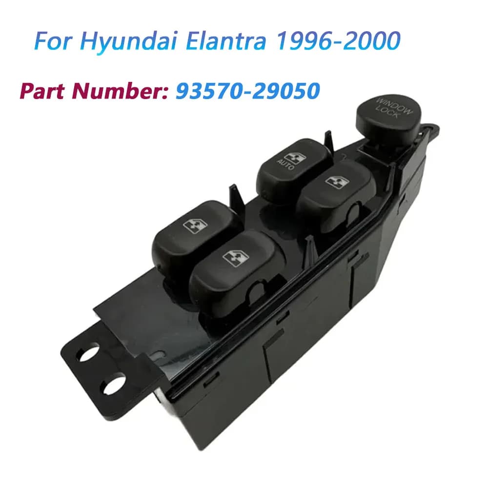 Interruttore Alzacristalli Elettrico per Hyundai Elantra 1996-2000, Pulsante di Controllo 9357029050 93570-29050