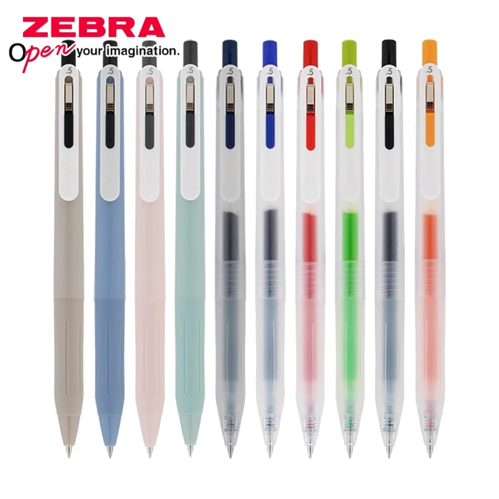 1pcs Japan ZEBRA Gel Pen SARASA CLIP Chill 0.5mm JJ118 Transparent Matte Color Signature Pen Kawaii School Office Stationery