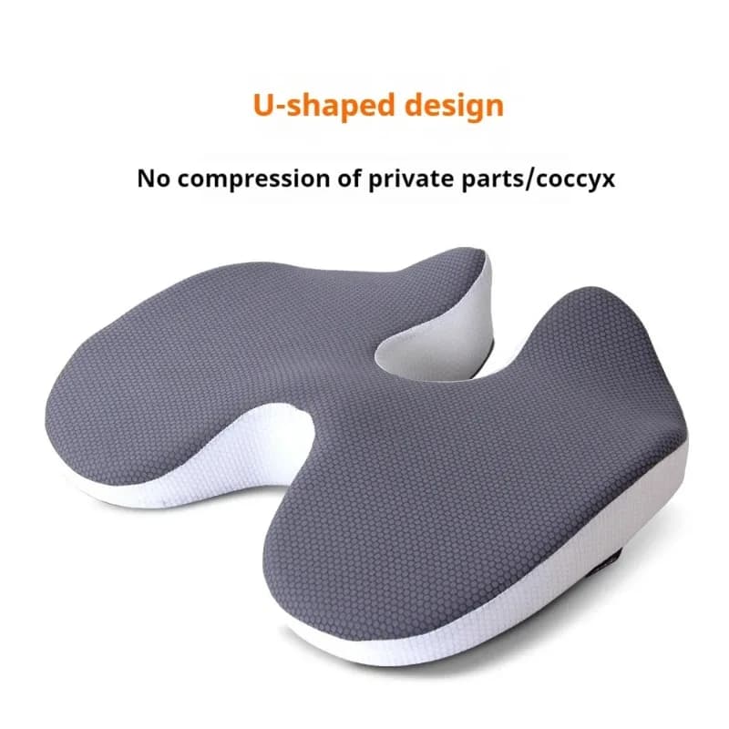 Nuovo Cuscino Ortopedico Antiscivolo in Memory Foam per Prostata, Coccige e Sciatica, per Alleviare il Dolore alla Schiena, Comfort per Sedia e Sedile Auto