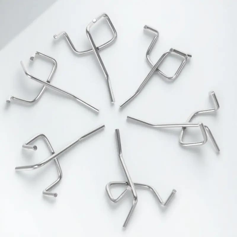 50Pcs Heavy Duty Iron Pegboard Hooks for Home Garage Shop Organization Strong Load Bearing Metal Peg Board Hangers Utility
