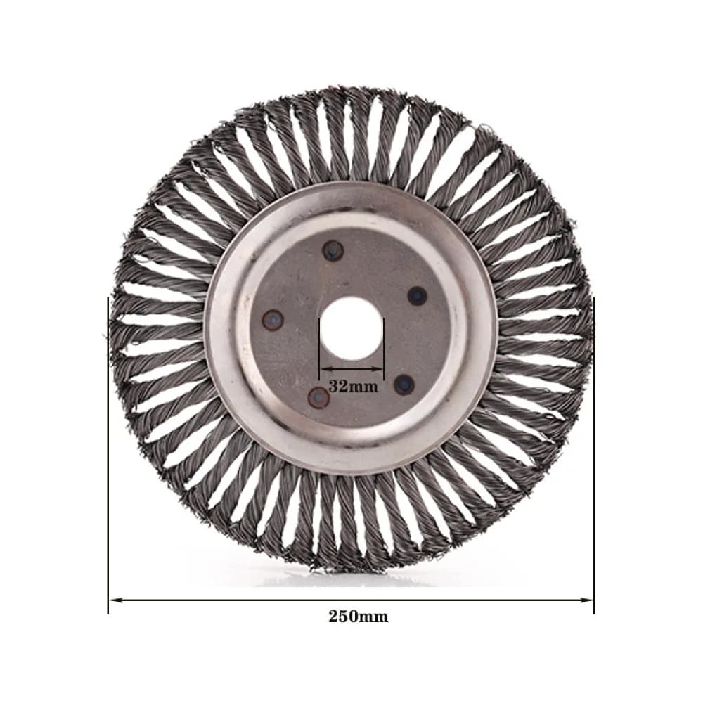 For Yongpin Angle Grinder Steel Wire Wheel Brush Twisted Knot Metal Rust Stripping Paint Removal Polishing Disc Tool