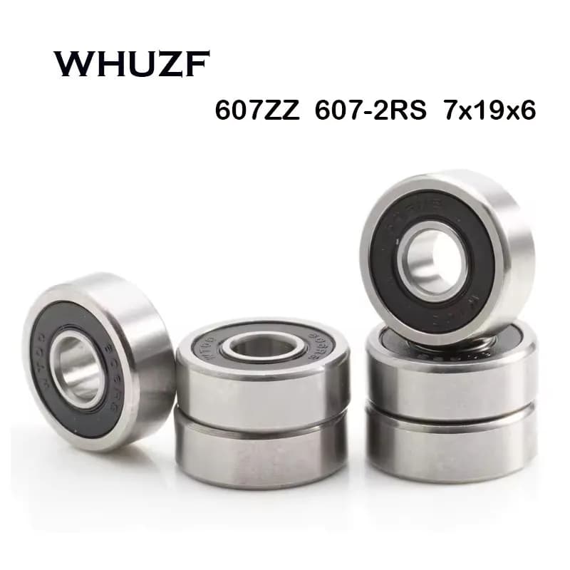 607ZZ Bearing 10/20 pz 7x19x6 In Miniature 607ZZ 607-2RS Deep Groove Miniature Bearings For Skateboard Scooter 3D Printers Bearings