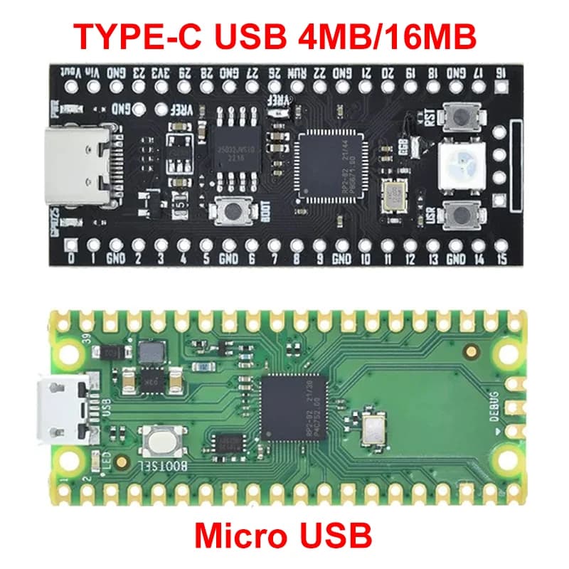 Per Raspberry Pi Pico Board RP2040 Dual-Core 264KB ARM microcomputer a bassa potenza processore Cortex-M0 + ad alte prestazioni