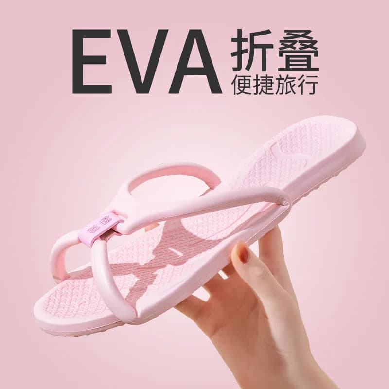 Travel slippers Foldable for Couples - Slippers Anti-slip Portals for Hotel, Compact slippers for Home and Bathroom for Men and Women