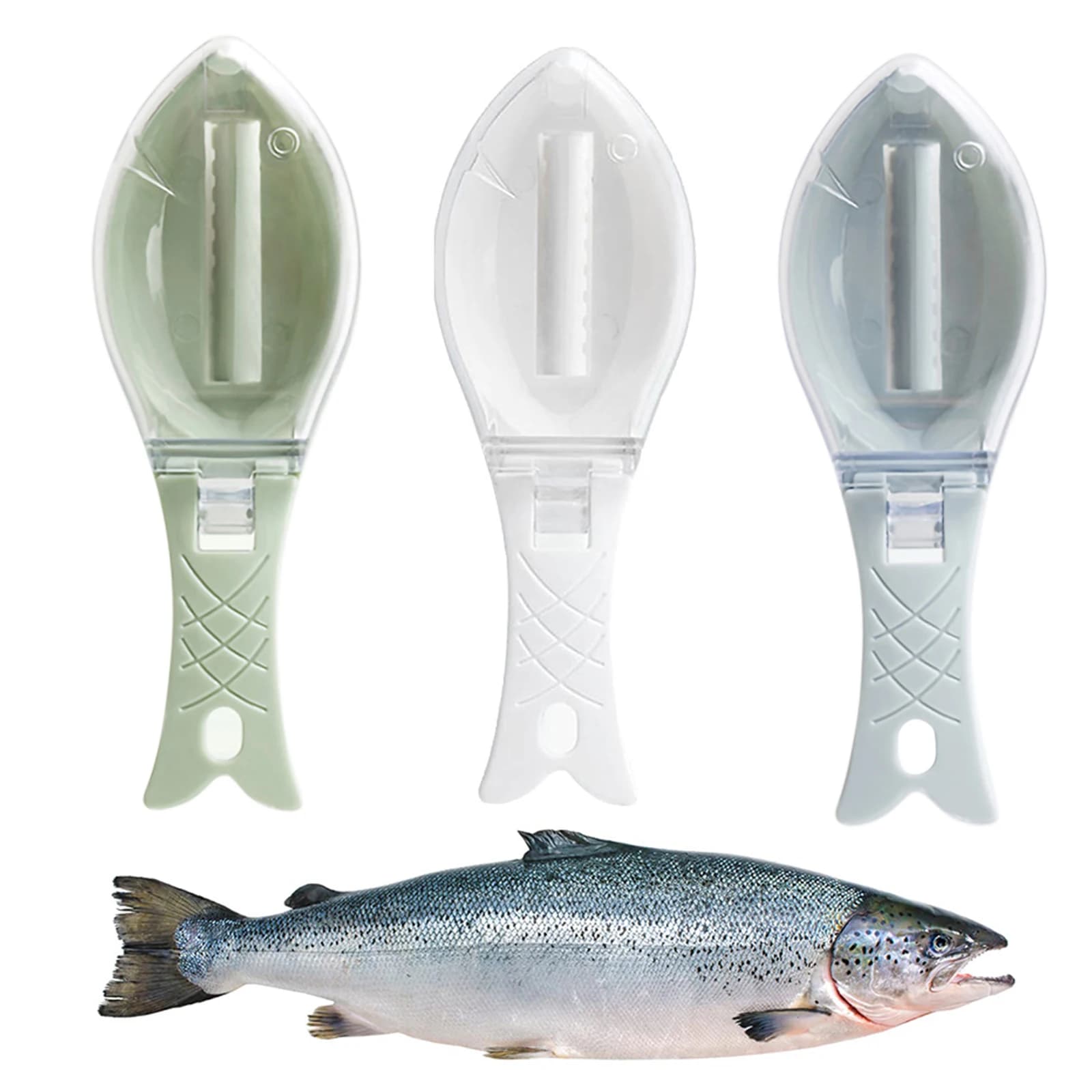 1/5/10PCS Fish scale scraper with hanging holes Quickly remove fish skin Fish cleaning brush Kitchen cleaning tool Kitchen accessories