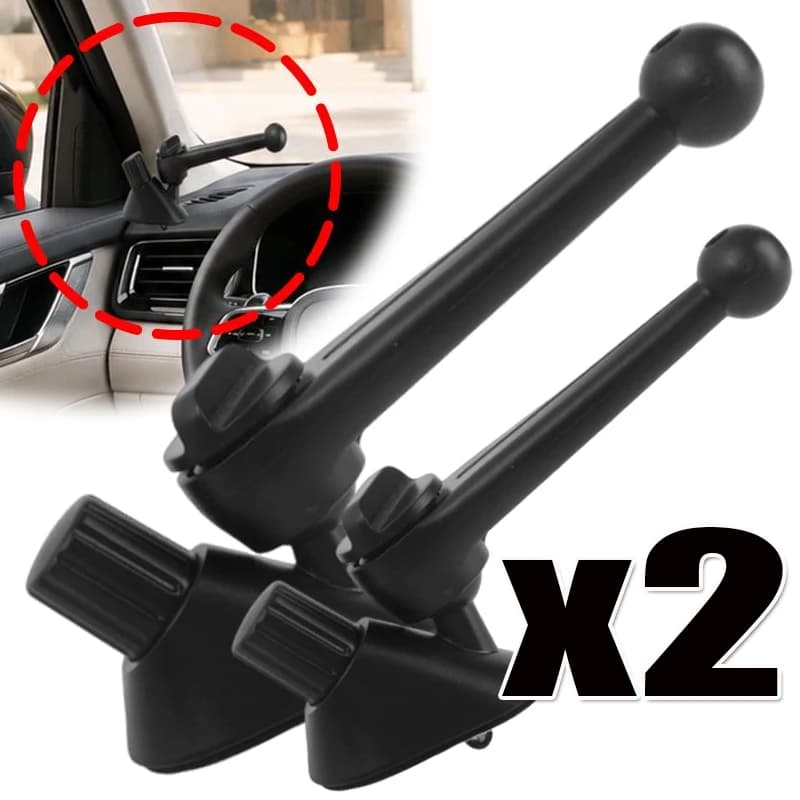 1/2pcs Universal Car Air Vent Clip Mount 17mm Ball Head Base Spiral Hook for Car Air Outlet Mobile Phone Holder for GPS Stand