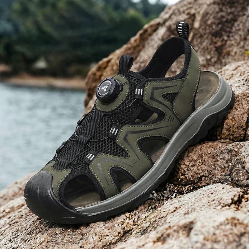 Sandali estivi da uomo per esterni, leggeri, antiscivolo, traspiranti, resistenti all'acqua, scarpe casual da uomo