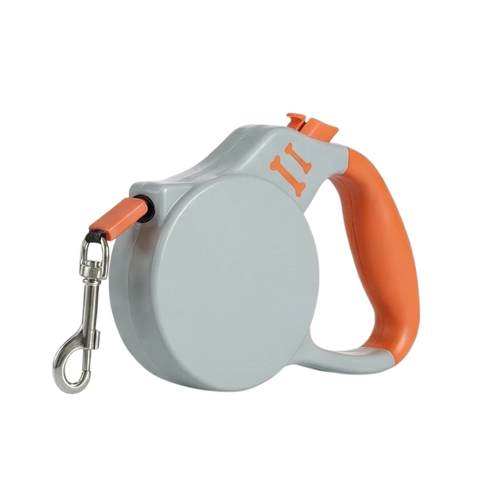 Guinzaglio per Cani con Regolazione Automatica 3/5m, Cinturino Personalizzato per Passeggiate Notturne Sicure, Retrattile con Impugnatura Confortevole