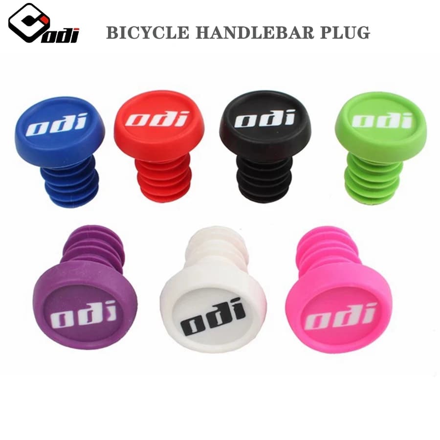 Tappi Manubrio Bici ODI, Manopole MTB con Blocco, Terminali Manubrio Antiscivolo in PC per Bici da Corsa e Mountain Bike, Coprimanubrio