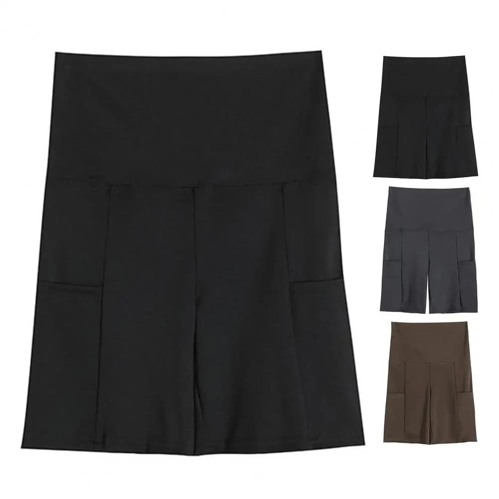 Pantaloncini da donna con culo basso scrunch da donna Pantaloncini sportivi senza cuciture da donna Pantaloncini con funzione di collant elastici da ciclismo per palestra a forma di V