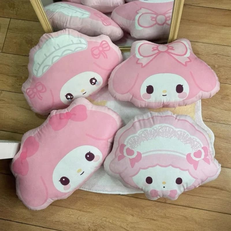 Cuscino Carino My Melody & Piano Sheep, Ideale per Dormitorio, Camera da Letto, Divano e Comodino