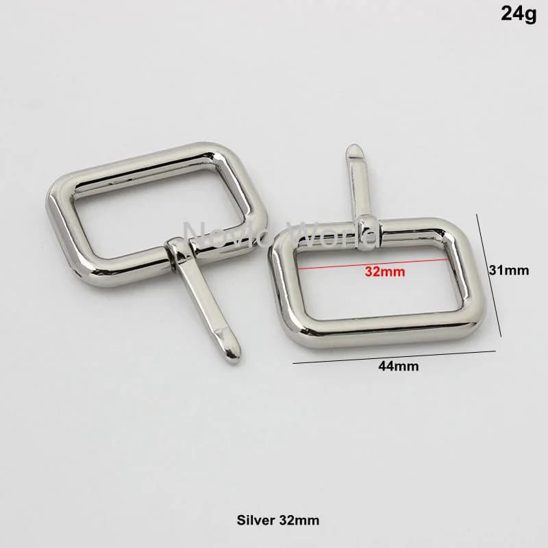 5-20-50 pz Fibbia a Perno Regolabile 25-32-38mm a Mezzo Anello Rettangolare per Cinghie di Zaini, Borse, Cinture, Guinzagli per Cani, Collari, Parti e Accessori