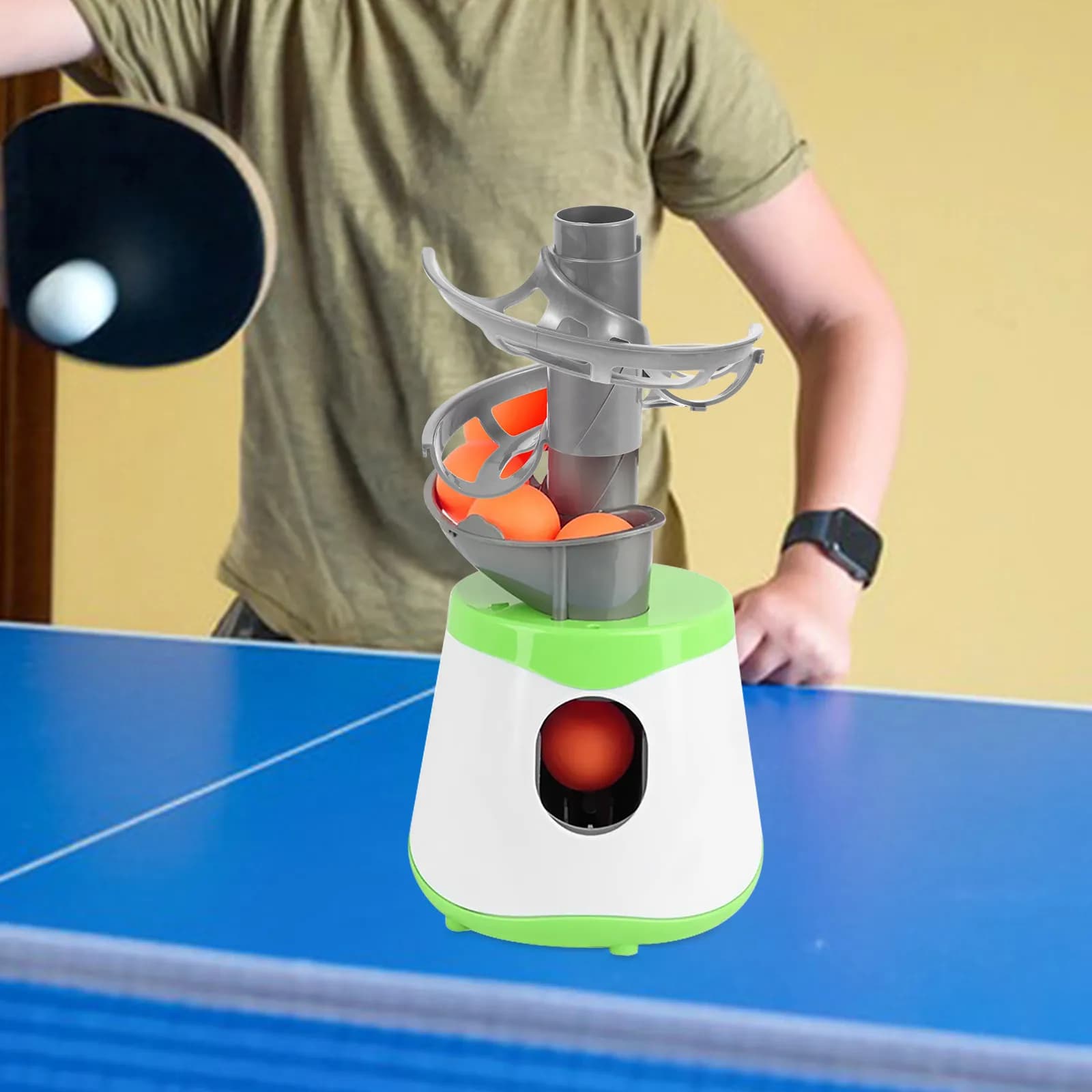 Table Tennis Machine Ball Railway Extension Groove Sturdy Plastic Design for Launcher Ball Feeding