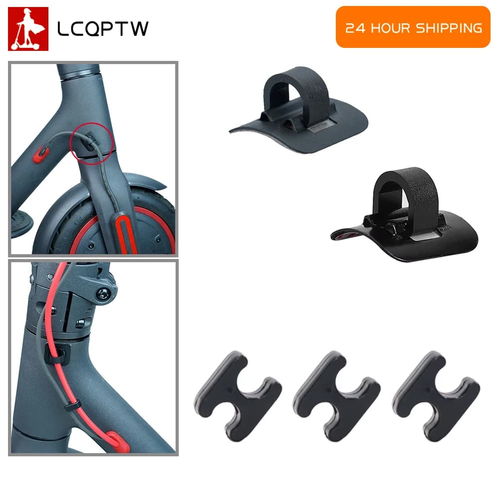 Organizzatore universale con fibbia per fascette per cavi in lega per parti di accessori per scooter elettrici Xiaomi Mi3/M365/Pro/Pro 2/1S