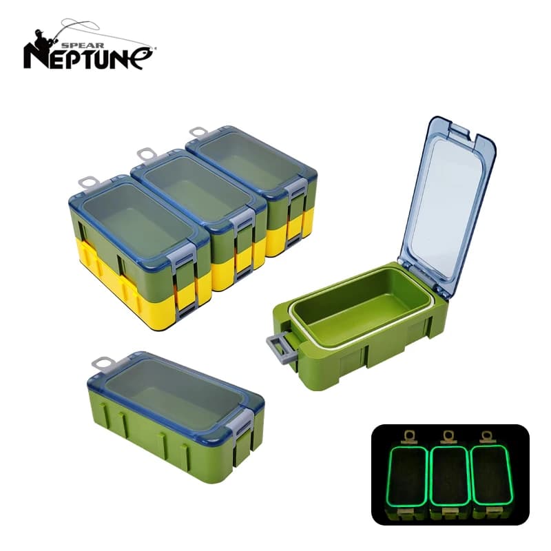 New 3 Piece Fishing Box Mini Plastic Accessory Storage Box Hook Organizer Boxes Container for baits Carp Tool Case with Bright