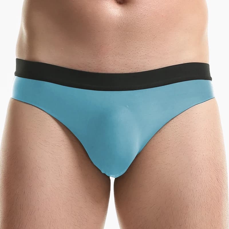Slip ultrasottili traspiranti senza cuciture in seta ghiacciata da uomo, biancheria intima estiva fresca, morbida e confortevole per ragazzi