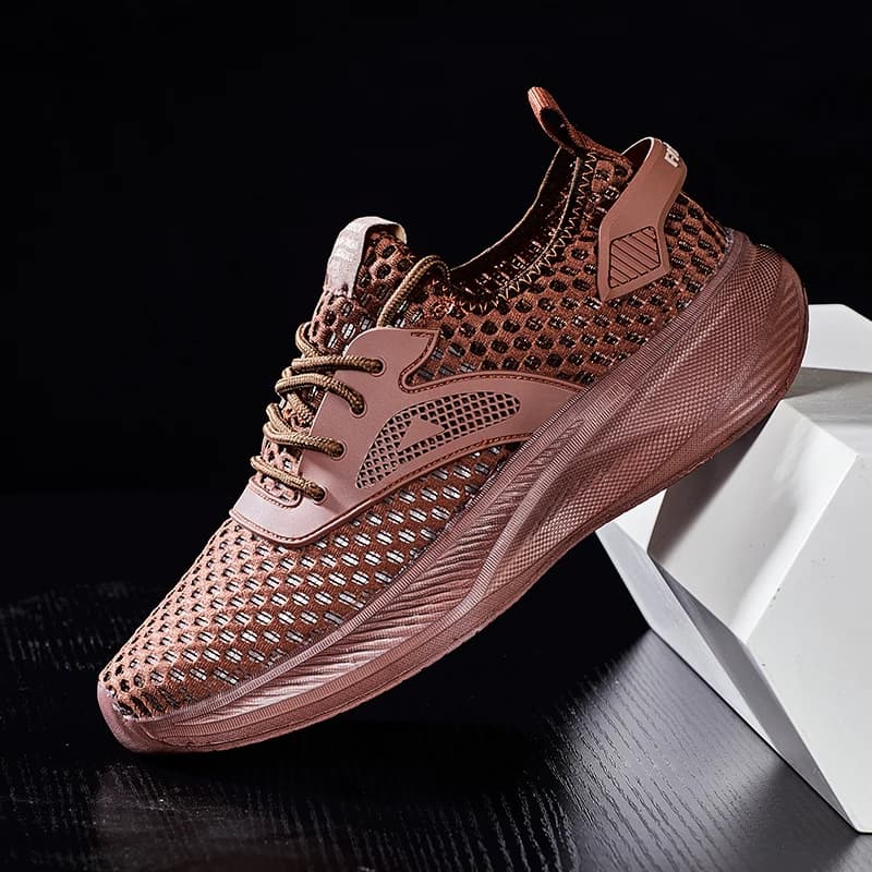 Scarpe da corsa traspiranti da uomo, scarpe da acqua antiscivolo, sneakers casual, calzature da trekking per camminata all'aperto con assorbimento degli urti