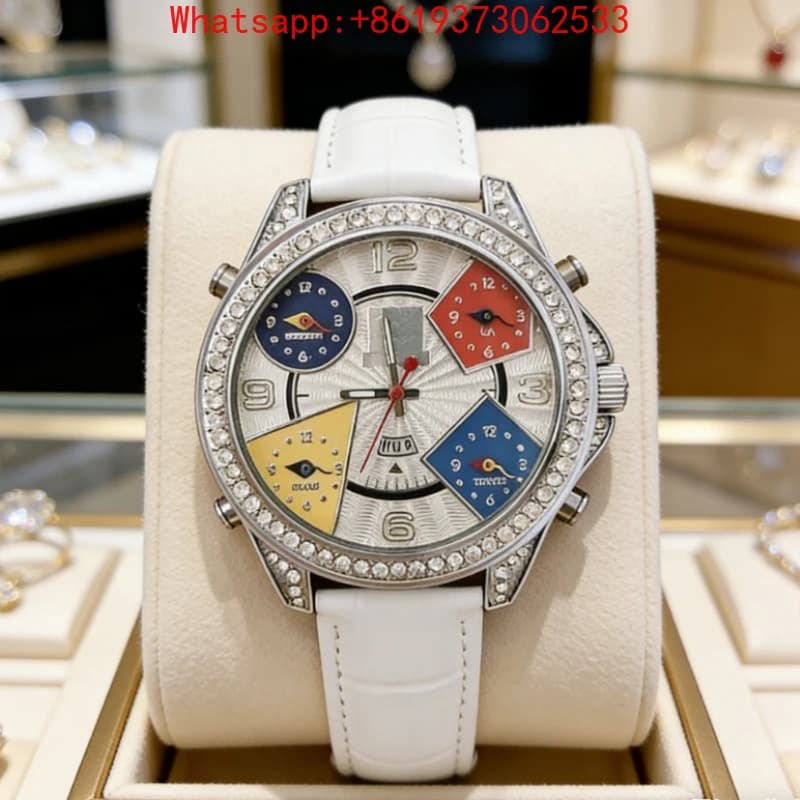 Customized High-end Large Plate Watch Men's Watch Belt Gold Quartz Watch New
