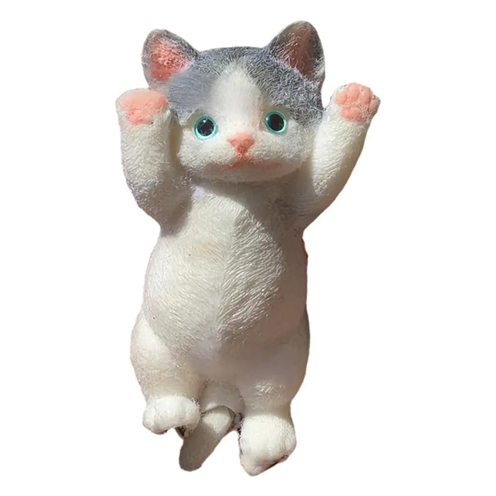Giocattolo per gatti per alleviare l'ansia Giocattolo realistico per spremere il gatto per alleviare lo stress Giocattolo morbido Tpr Fidget per bambini Adolescenti Adulti