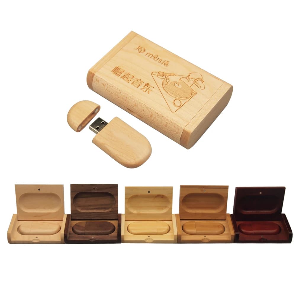 Personalizza il logo del marchio Chiavetta USB Pendrive in legno Chiavetta USB 2.0 da 4 GB 8 GB 16 GB Memory Stick 32 GB 128 MB Regali (oltre 10 pezzi Logo gratuito)
